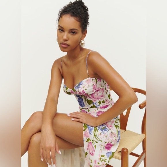 Reformation Kourtney Midi Dress in Donna Size 6 - Picture 5 of 6